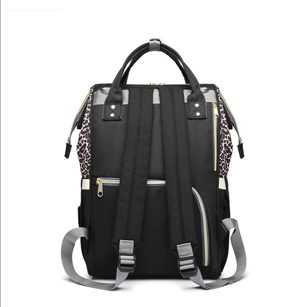 Leopard Baby Diaper Mom Travel Bag Backpack - Picture 4 of 10